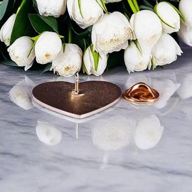 Ficsowy Enamel Pins She is Fierce Brooch Black Heart Backpack Hat Badges Feminist Lapel Pins Accessories Gifts (Black-1 pack)