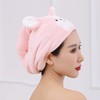Baluue Comfortable Hair Drying Towel Wrap Soft Fleece Hat Fast
