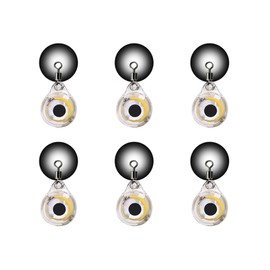 Pack of 6 Underwater Fishing Lights, Durable Fishing Lure Light, Fish Eye Design, Underwater Attractor Lure Bait Tool for Freshwater and Saltwater