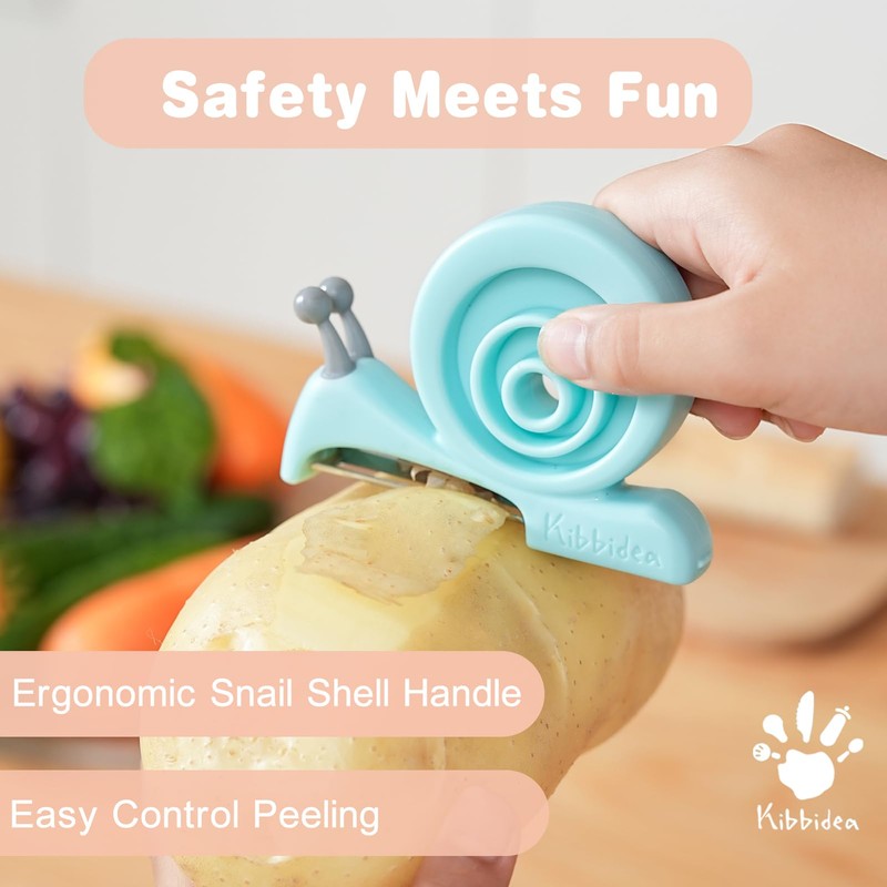 Kibbidea Vegetable Peeler, Kids Potato Fruit Peeler for Kitchen with