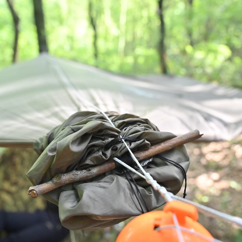 Onewind Tarp Sleeve 12ft, Camping Rain Fly Snakeskin for Tarp