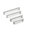 BOZONLI Silver Stainless Steel Cupboard Handle, Kitchen Door Handles Cabinet
