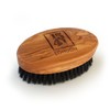 1541 London Military Hair Brush (Olive Wood) with Pure Black