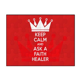 Makoroni - Keep Calm and Ask A Faith Healer - Jigsaw Puzzle 30 pcs, DesN23