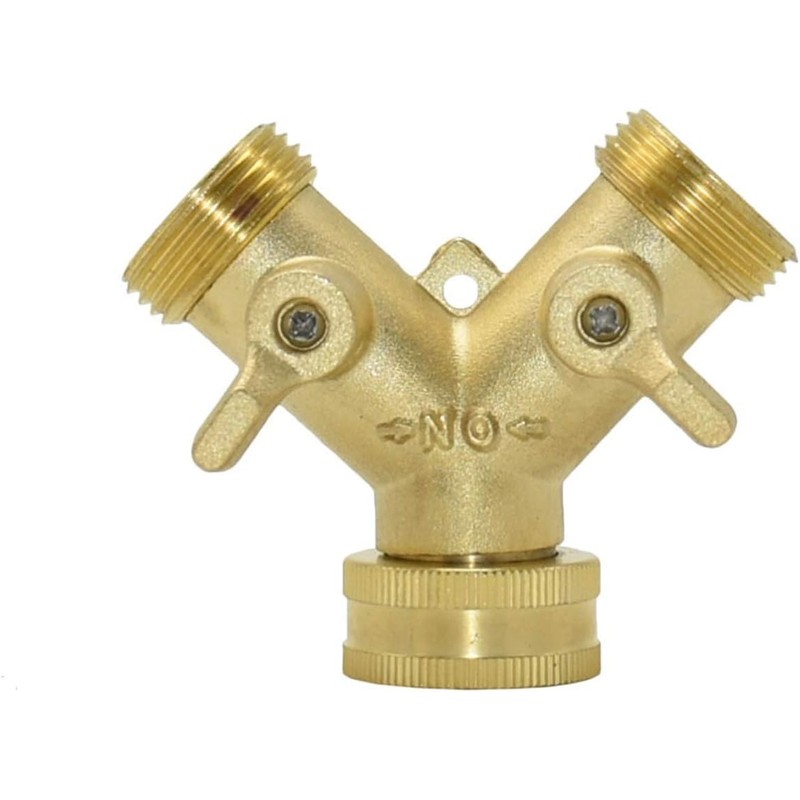 Pipe Fittings Brass 3/4" Threaded Y Irrigation Valve Manifold 5/8"