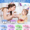 Stainless Steel Snack Cups for Toddlers Spill-Proof (2-Pack) Baby Food