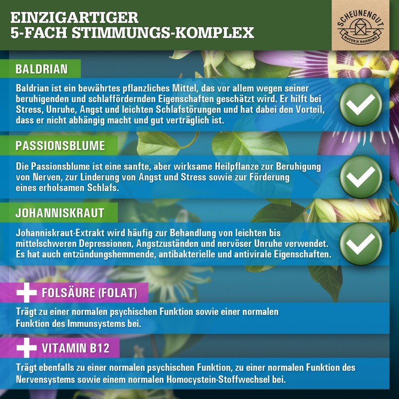 Inner Balance® St. John's Wort Valerian Passion Flower Capsules High