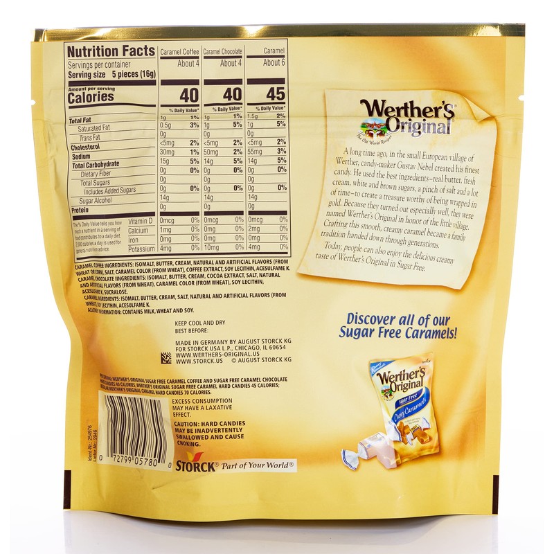 Werther's Original Sugar Free Assorted Candy Pack of 2 Bags
