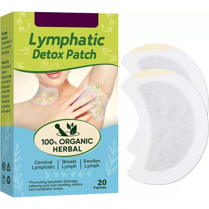 Hipfate Lymphatic Detox Patch - For Swollen Lymph Glands, Parametrial