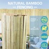 Sprigra Bamboo Slat Fence 4ft x 13ft, Natural Bamboo Fencing,