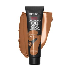 Base líquida de Revlon ColorStay de cobertura completa de larga duración con acabado mate, maquillaje facial ligero resistente al calor y al sudor, al