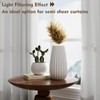 ZWARMY 2Pcs 24inch White Kitchen Tier Curtains for Windows,Semi Light