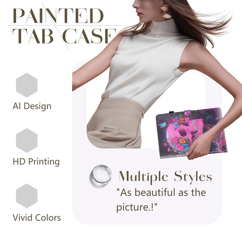 Bemoloon PU Universal Case for 10 Inch Tablet with Vivid