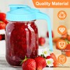 sourcing map 6 Pcs Mason Jar Pour Spout Lids with