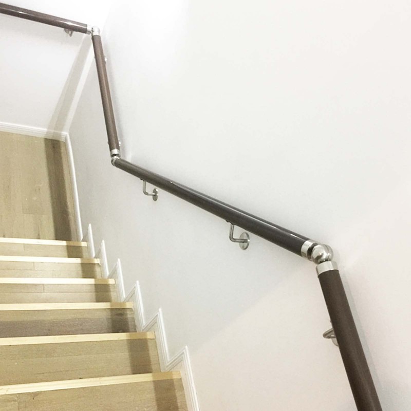 2pcs Stainless Steel Handrail Connector Universal Joint Connector 45mm Handrail