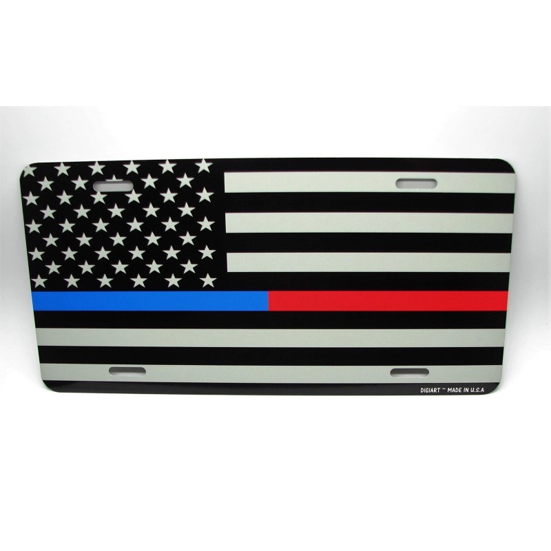 DIGIART INTERNATIONAL THIN BLUE LINE THIN RED LINE AMERICAN TACTICAL