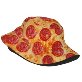 Sausage and Cheese Pizza Bucket Hat Beach Travel Fisherman Hat Packable Sun Hat Cap for Unisex Women Men