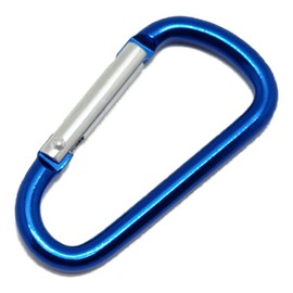 [Machida Saiten] Carabiner Key Chain (5 Pieces) Accessories, Fashion Carabiner (Blue)
