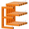6 Pack Wall-Mounted Lumber Rack, Heavy Duty Wood Storage Racks,