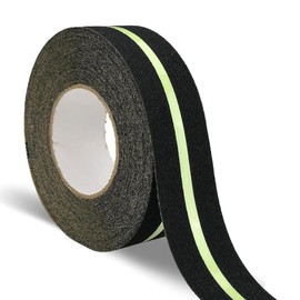 ONTWIE Anti Slip Grip Tape Glow in Dark, Safety Tape 2inch X 32.8ft Luminous in Dark Improves Grip and Non Slip Safety Stair Treads - Indoor & Outdoor