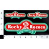 Rocky Rococo Pizza & Pasta 8" & 4'' Novelty Sticker