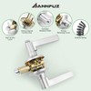 ANNFUZ 3Pack [Keyed Alike] Entrance Door Levers,Exterior Interior Keyed Door