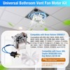 Gulfmew Universal Bathroom Vent Exhaust Fan Motor Replacement, Electric Motors