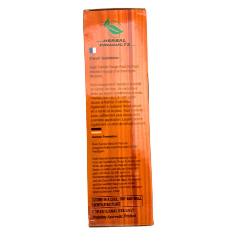 Hesh Unisex Sandal Face Pack 100% Herbal Cleanser Soft Smooth