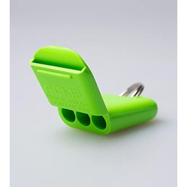 El silbato Acme | Silbato de árbitro de plástico Tornado | No 635 Día Brillo Verde | Buena calidad de sonido, silbatos resistentes al clima | Diseñado y fabricado en el Reino Unido