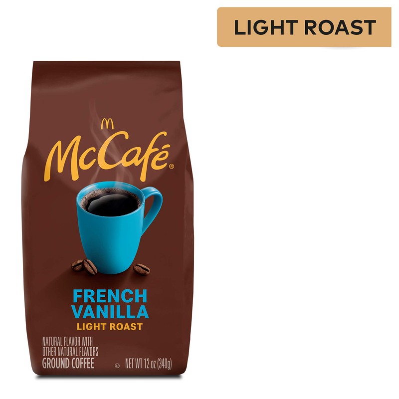 McCafe French Vanilla, Flavored Light Roast Ground Coffee, 12 oz