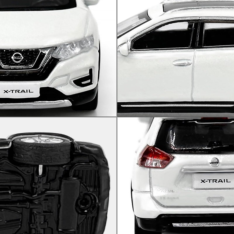 Paudi Model 1/64 X-Trail 2018 Complete White Mini Car