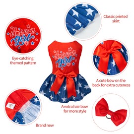 CuteBone Dog Mesh Dress Puppy Sundress Pet Outfit Summer Fashion for Small Dogs Girl Cat Clothes BF26S-D