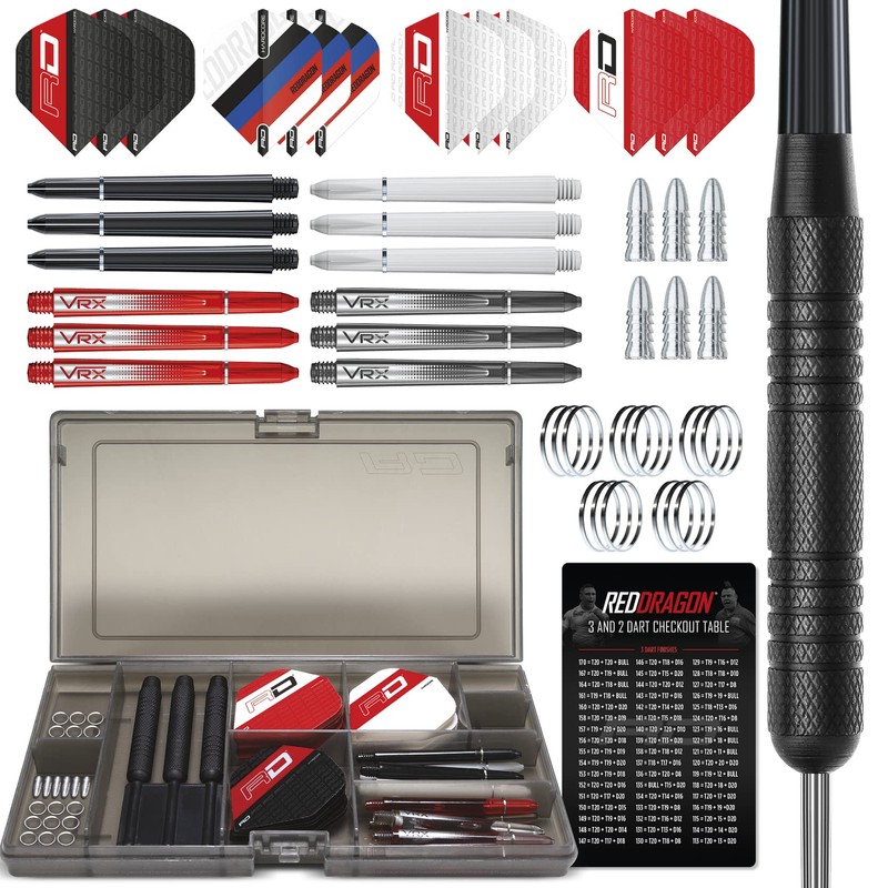 RED DRAGON Ultimate 50 Piece Darts and Accessory Set -