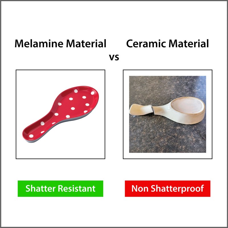 UPware Melamine Spoon Rest Spoon Holder Kitchen Utensil Holders 9.625