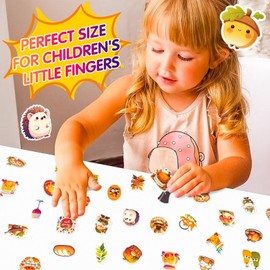 Autumn Stickers, Envelopes Decals, Cute Thanksgiving Stickers for Scrapbooking Crafts Funny Fall Holiday Stickers for Kids Teens