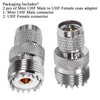2PCS Mini UHF Male to UHF Female Coax Connector, Mini