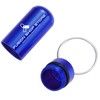 Fusion Shop Mini Keychain Pill Container - Compact Silver Key