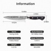 FINDKING 5 Inch Damascus Paring Knife, Multifunctional Small Kitchen Utility