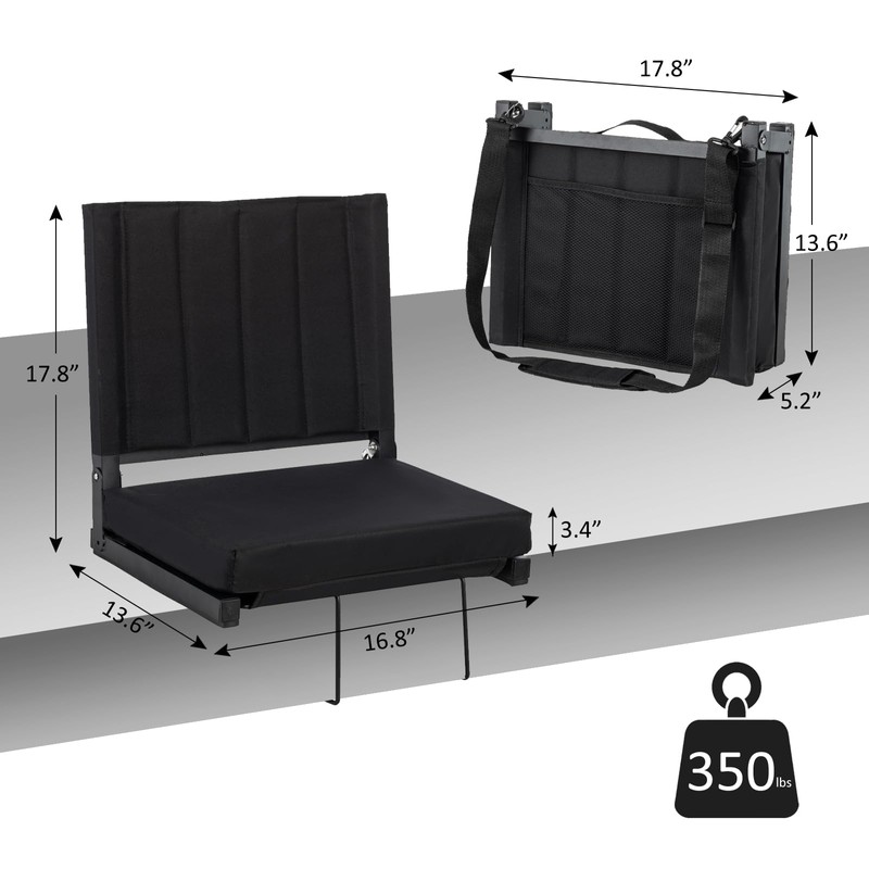 WSSJHYY Stadium Seats with Back Support,Portable Bleacher Chair with Back