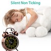 pxy Retro Alarm Clock for Heavy Sleepers 3D Dial Battery