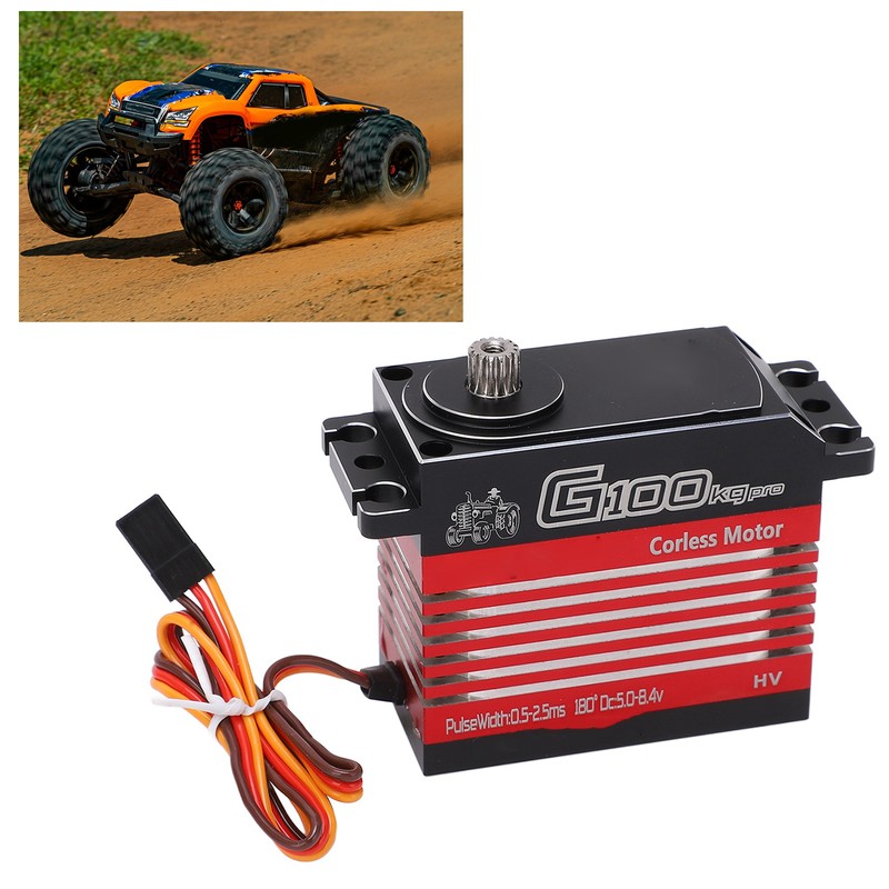 Servo Motor G100 Pro 100KG Metal Steering Arm Torque Digital