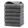 TMVOK Hand Towels, Set of 6, Solid Color, Stylish, 100%