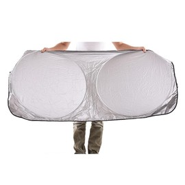 TooToo Folding Jumbo Rear Front Car Window Sun Shade Auto Visor Windshield Block n'go