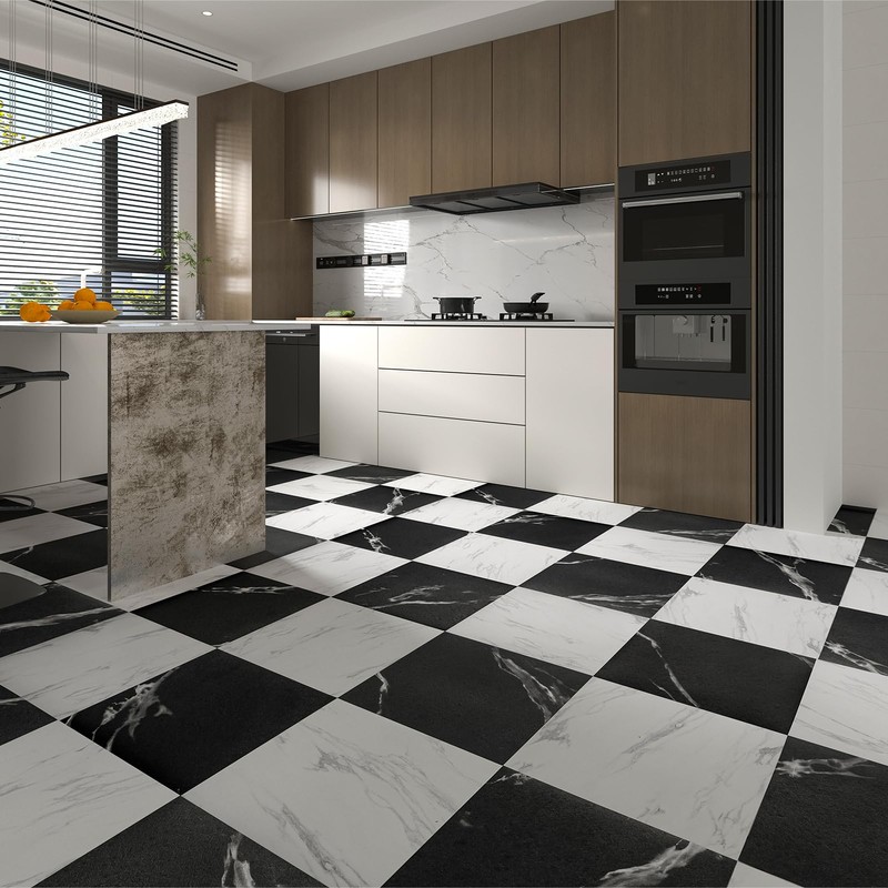 WOWSTAR 30-Pack Peel and Stick 12 x 12in Vinyl Floor