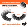 JIMIRE False Eyelashes Fluffy Cat Eye 15MM Natural Fake Lashes