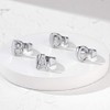 KeyStyle Letter S Rings for Women, Bold Initial Rings Platinum