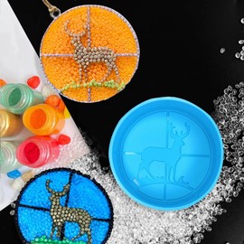 Christmas Deer in Scope Silicone Freshie Mold, Rifanda Car Freshie Silicone Mold Aroma Beads for Car Freshies, Car Freshies Supplies Christmas Car Freshie Molds Freshies Supplies Starter Kit