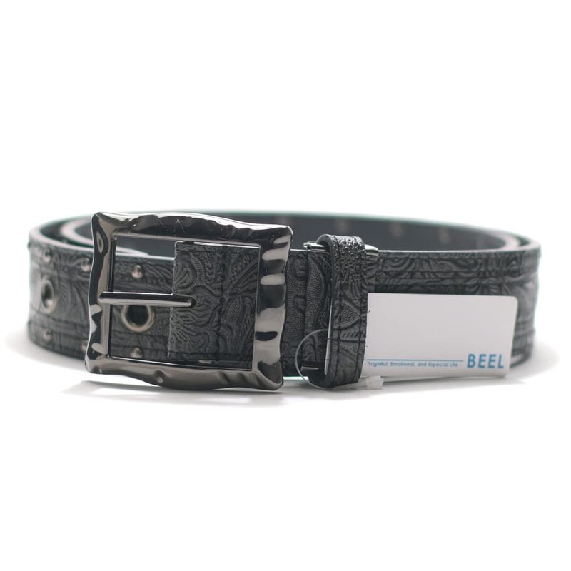 BEEL Spicy Spicy Veil, Arabesque Embossed Belt, Men's, Casual, Rock