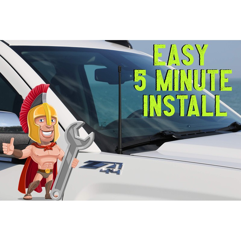 Antenna fits Indian Chieftain (2014-2025) 13 3/4 Inch Short Rubber