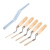 5 x Stainless Steel Finger Pointing Trowel Set 6 8